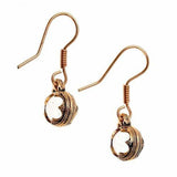 Bronze Gotland Sphere Earrings-Earrings-Bronze and Brass, Viking-Sun Fox