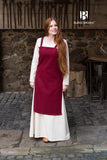 Wool Apron Dress-Red