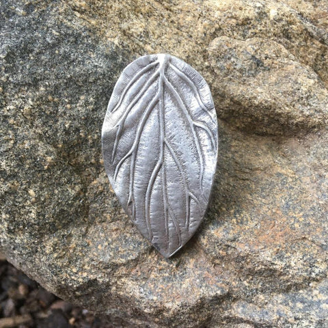 Elf Leaf Pin-Pins and Brooches-Pewter-Sun Fox