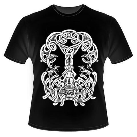 Odin and the Runes T-Shirt-Shirts-Sun Fox