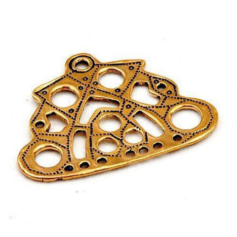 Openwork Bead Separators-Pins and Brooches-Bronze and Brass, Viking-Sun Fox