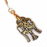 Russian Viking Raven Earrings-Earrings-Bronze and Brass, Raven, Viking-Sun Fox