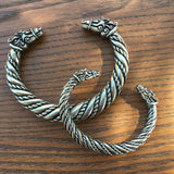 Small Braided Sleipnir Bracelet-Bracelets-Pewter, Viking-Sun Fox
