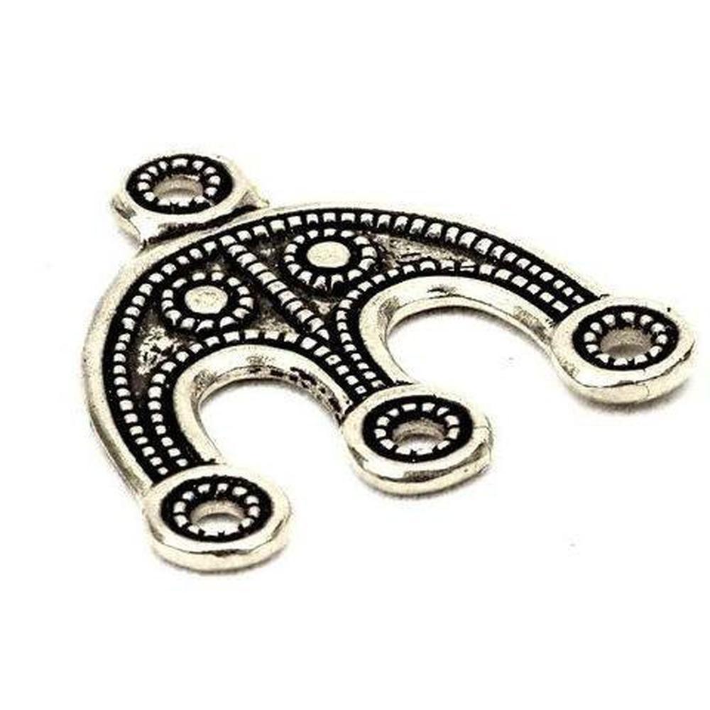 Swedish Viking Bead Separators-Silver-Pins and Brooches-Silver, Viking-Sun Fox