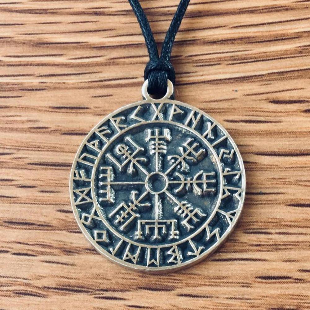 Vegvisir Pendant-Pendants-Pewter, Viking-Sun Fox